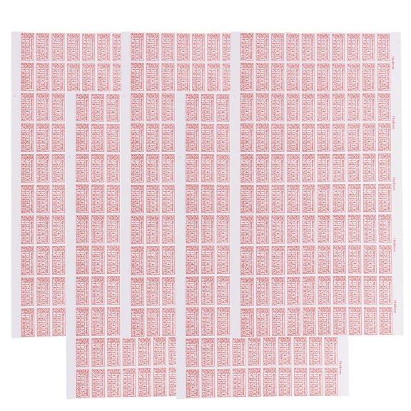 CRILSTYLEO 5Sheets Clear Tamper Evident Labels with Strong Adhesive for Product Protection and Approval Tags