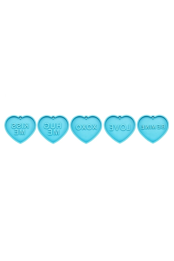 5-Pack Silicone Key Pendant Molds Sky Craft Accessories for Custom Key Chains