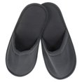 thumbnail image 1 of CRILSTYLEO 6 Pairs House Slippers for Guests Dark Grey Cloth Breathable and Disposable, 1 of 8