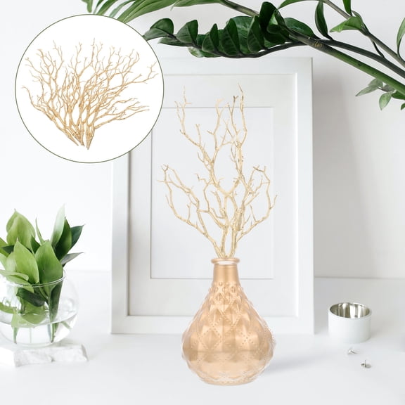 CRILSTYLEO artificial branch Simulated Tree Branch Ornaments Plastic Art Crafts DIY Enthusiasts 6pcs