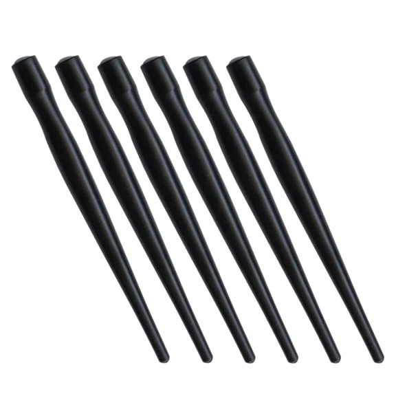 CRILSTYLEO 6Pcs Black Plastic Pen Holders for Dip Pen Nibs Easy to Install and Replace
