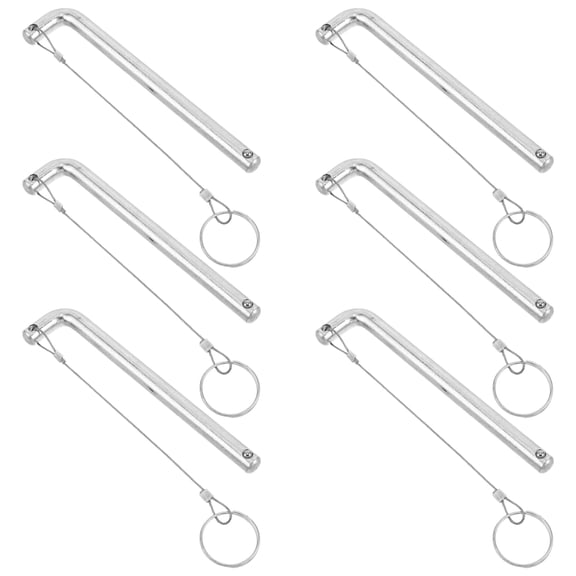 CRILSTYLEO 6Pcs Locking Pull Pin Latch with Spring Loaded Push Button for Trailer and Marine Hardware