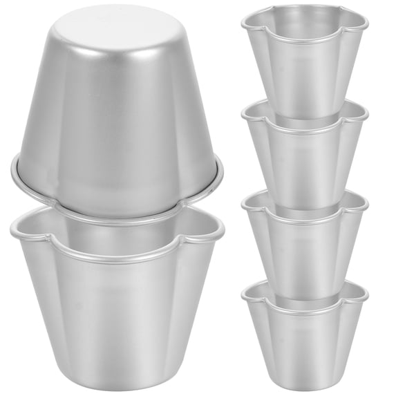 CRILSTYLEO 6Pcs Muffin Cupcake Baking Molds Non-Stick Surface Easy to Clean for Hobbyists 11.8X11.8X2.2In
