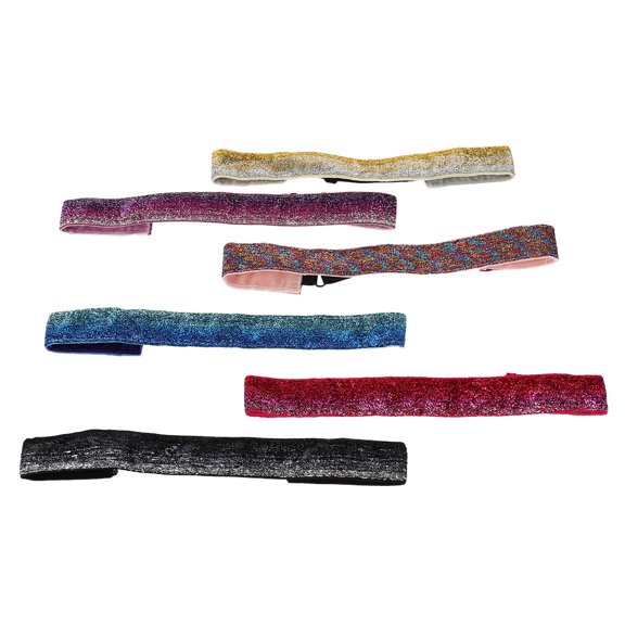 CRILSTYLEO 6Pcs Multi Color Sweatproof Elastic Headbands with Nonslip Soft Fabric for Sports