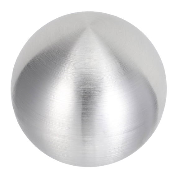 CRILSTYLEO 7 Inch Decorative Sphere Ball Brushed Silver Stainless Steel