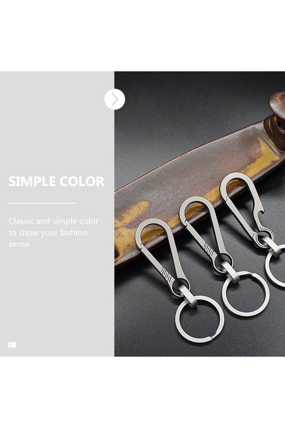 Titanium Alloy Keychain in Assorted Colors with Fine Texture, Perfect for Bag Hanging and Stylish Accessories