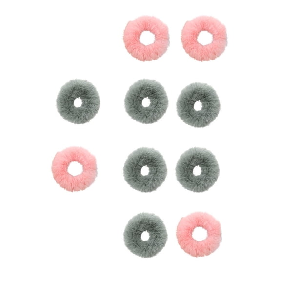 CRILSTYLEO Assorted Girl Hair Rings 10 Pcs Durable Elastic Ponytail Holders for Decoration