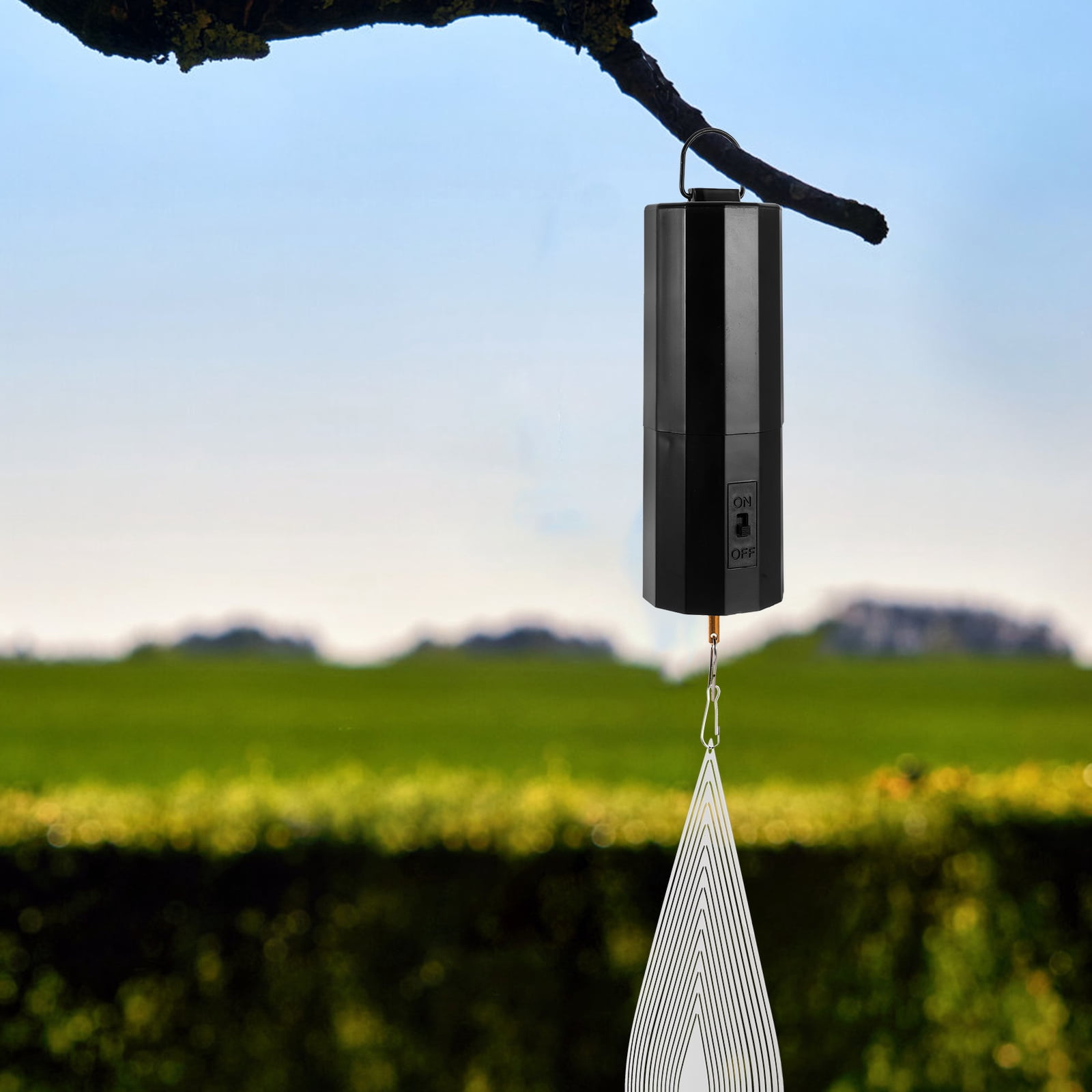 CRILSTYLEO Battery Powered Wind Spinner Motor Black Multi Functional Hanging Motor for Decorations