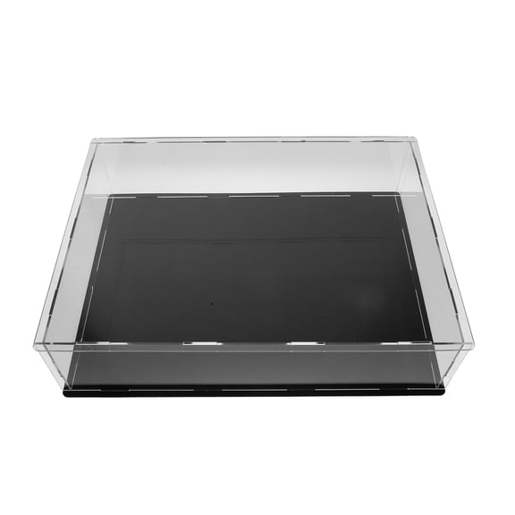 CRILSTYLEO Black Acrylic Bible Holder Stand Clear Display Case for Storage