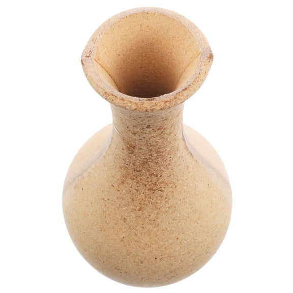 CRILSTYLEO Brown Wooden Bud Vase Blank for Custom Painting and Rustic Home Decoration