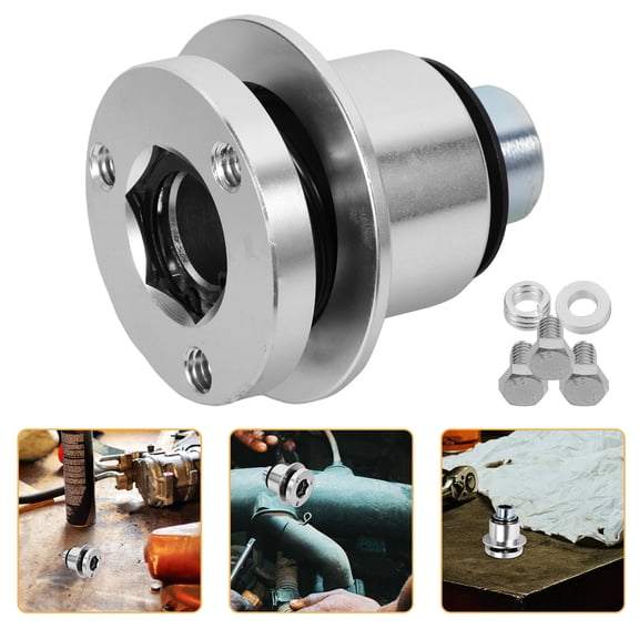 CRILSTYLEO Car Steering Wheel Quick Release Hub with 360 Degree Rotation and Stylish Plated Silver Finish