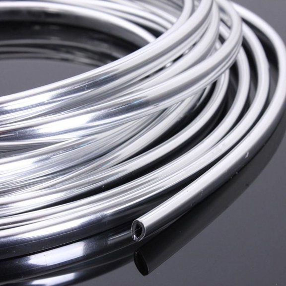 CRILSTYLEO Car Styling Strip Plated Silver Flexible Electroplated Auto Decorative Strip for Interior Use