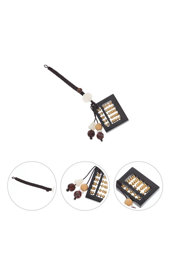 Chinese Abacus Keychain Vintage Charm Pendant for Daily Use 1Set