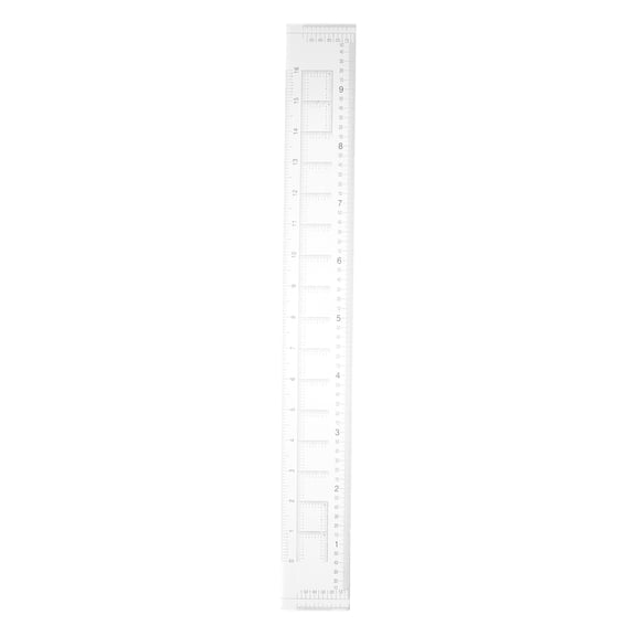 CRILSTYLEO Transparent Map Ruler with Professional Cartography Scale for Precise Geographical Coordinate Measurement and Navigation