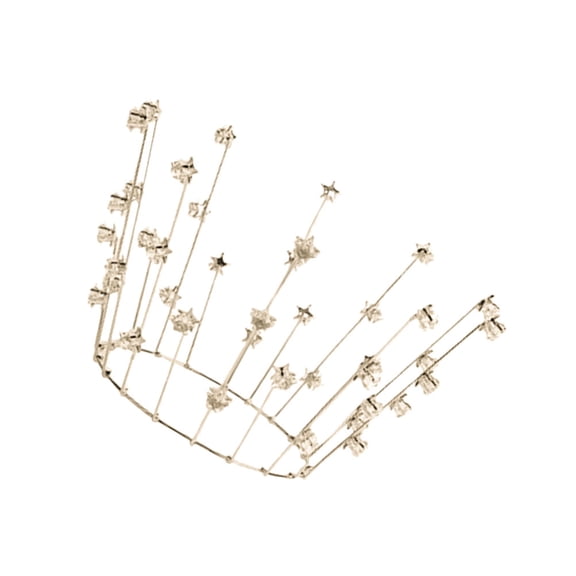 CRILSTYLEO Elegant Golden Star Hair Accessories for Party Decoration and Delicate Headwear Styling