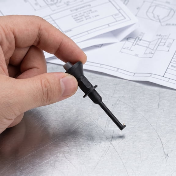 CRILSTYLEO Black Multimeter Leads Needle Probe for Fine Electrical Circuit Board Testing