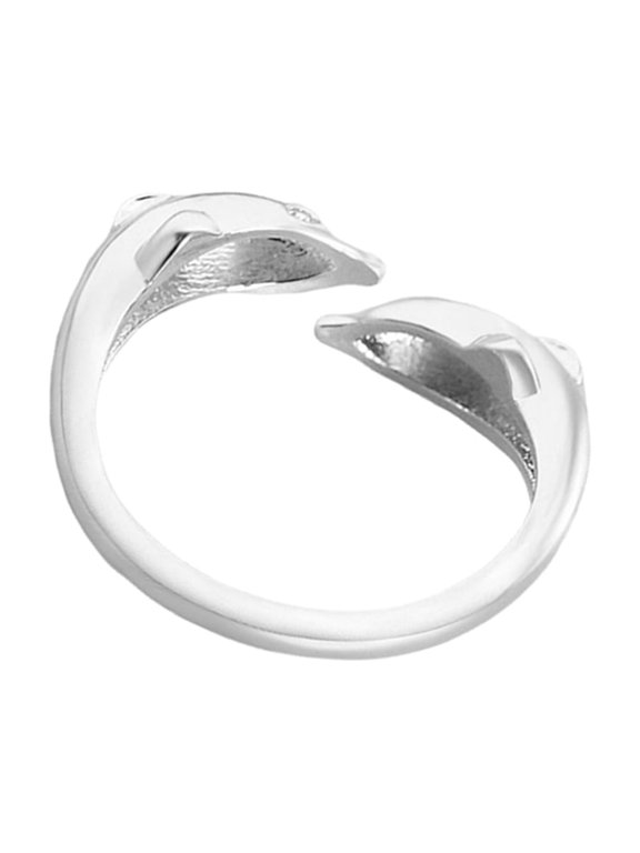 Dolphin Opening Ring Creative Finger Ring Copper Statement