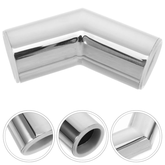 CRILSTYLEO Durable Stainless Steel Pipe Bracket with Elbow Joint Connector for Plumbing Use