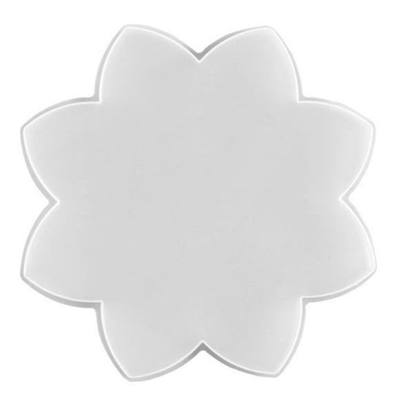 CRILSTYLEO Durable White Silicone Lotus Mold for Creating Custom DIY Epoxy Cup Holders
