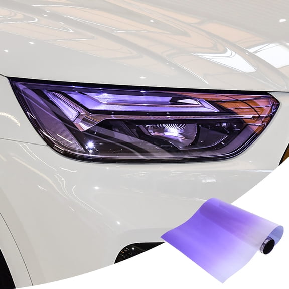CRILSTYLEO Easy Apply Purple Car Tint Vinyl Film for Headlight and Taillight Covering