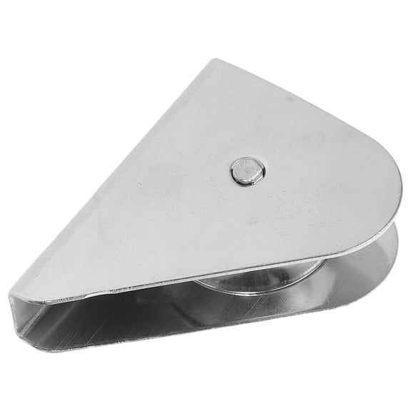 CRILSTYLEO Plated Silver Stainless Steel Flagpole Pulley Durable Rope Guide Easy Installation