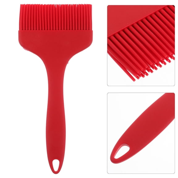 CRILSTYLEO Grease Applicator Silicone Basting Brush Red Cooking Utensils For Baking 1Pcs