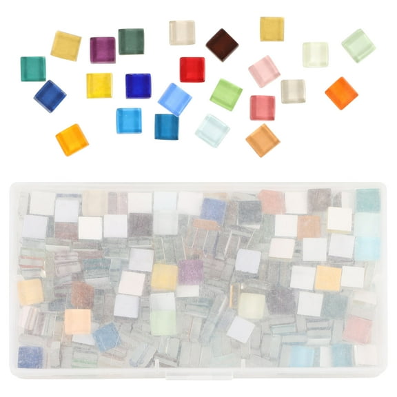 CRILSTYLEO Handmade Glass Crafts Assorted Color Crystal Glass Decoration Square Modern Style Craft Enthusiasts