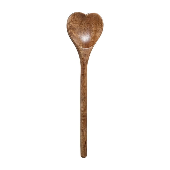 CRILSTYLEO Heart Shaped Wooden Spoons 1Pack for Valentine's Day Home Use and Gifts