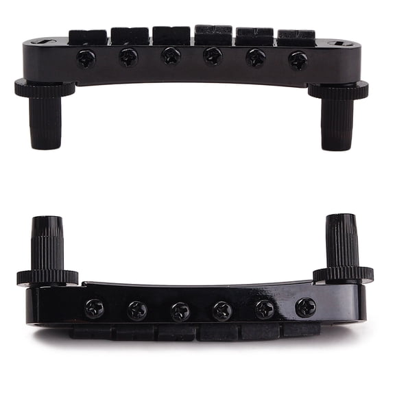 CRILSTYLEO High Durability Black Guitar Bridge Ga105 Roller Saddle for Jazz and Electric Guitars