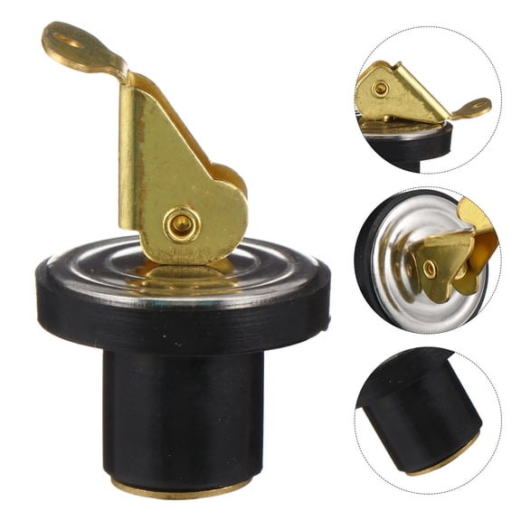 CRILSTYLEO Kayak Scupper Plug Copper Boat Drain Plug for Canoe and Kayak Durable Seal Assorted Color 1 pc 0.5 0.5 W x 2.5 H