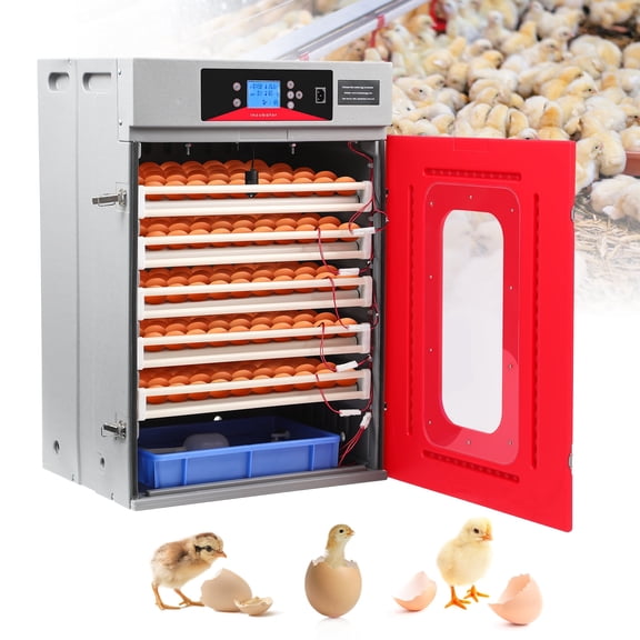 CRILSTYLEO Large Capacity 400 Eggs Poultry Incubator Automatic Egg Turning Hatching Machine Intelligent Hatcher for Chicken Duck Goose Quail Poultry Farming