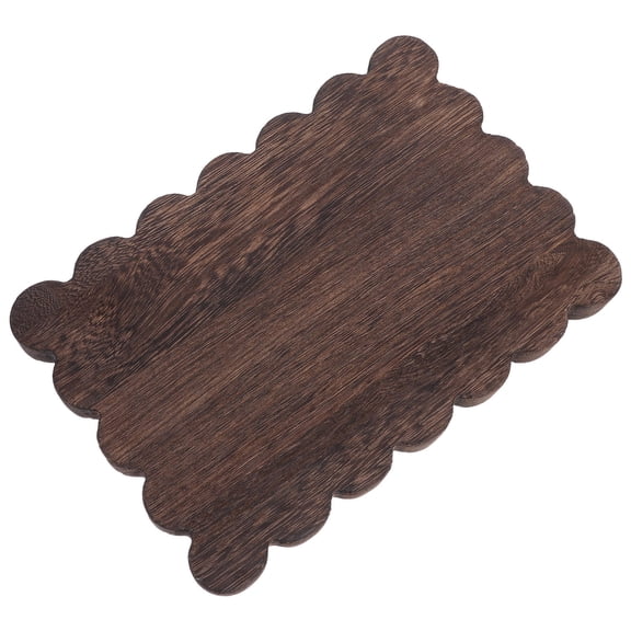 CRILSTYLEO Light Brown Wood Riser, Rustic Farmhouse Countertop Stand for Bathroom Vanity, Kitchen Decor and Storage Organizer