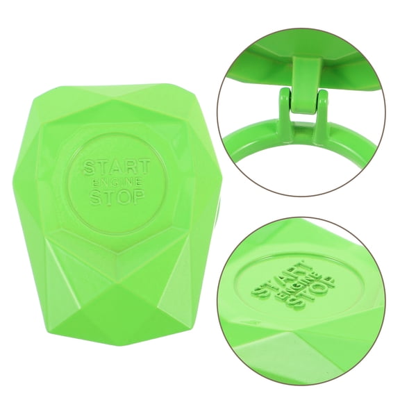 CRILSTYLEO Light Green Car Start Button Cover Protective Push to Start Button Decal for Interior