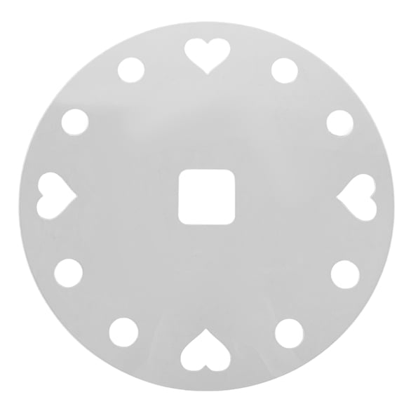 CRILSTYLEO Lightweight Acrylic Circle Router Template for Clock Face Crafting and Layout Accuracy