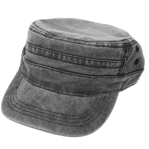 CRILSTYLEO Men's Black Cotton Baseball Cap Breathable Hat for Running Cycling and Everyday Outdoor Use