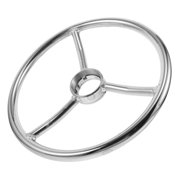 CRILSTYLEO Metal Bar Stool Footrest Ring Plated Silver Replacement for Kitchen Pub Counter Stool Leg Support