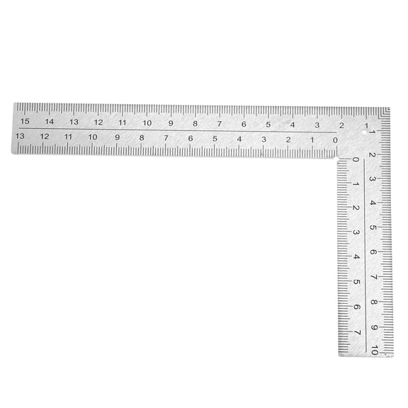 CRILSTYLEO Metal Carpenter Framing Square Ruler, Accurate Right Angle Layout Tool with Angle Markings for Construction Woodworking
