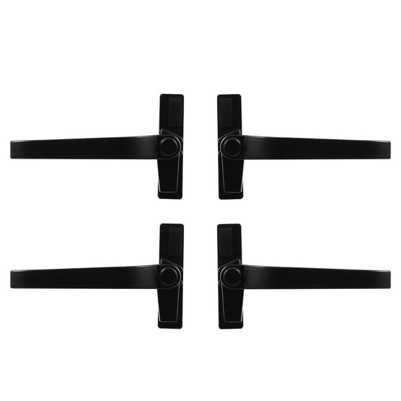 CRILSTYLEO Modern Window Handles Made from Durable Aluminium Alloy in Black for Home and Office Use 4 Pcs Set