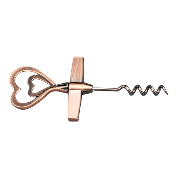 CRILSTYLEO Dark Brown Manual Corkscrew Wine Opener Bottle Lid Tool for Home Bar