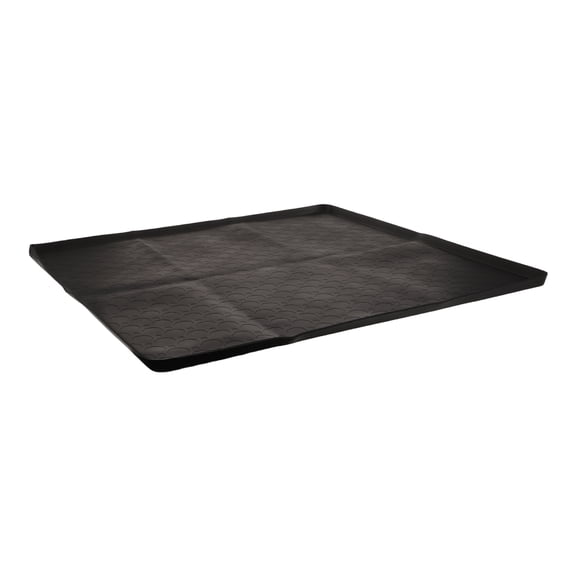 CRILSTYLEO Cornerfit Silicone Trash Can Mat Black Non-Slip for Home Kitchen Floor Protection