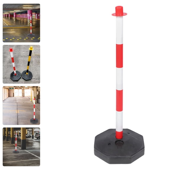 CRILSTYLEO Outdoor Warning Column Traffic Cone with Wheels Uv Resistant for Construction and Parking