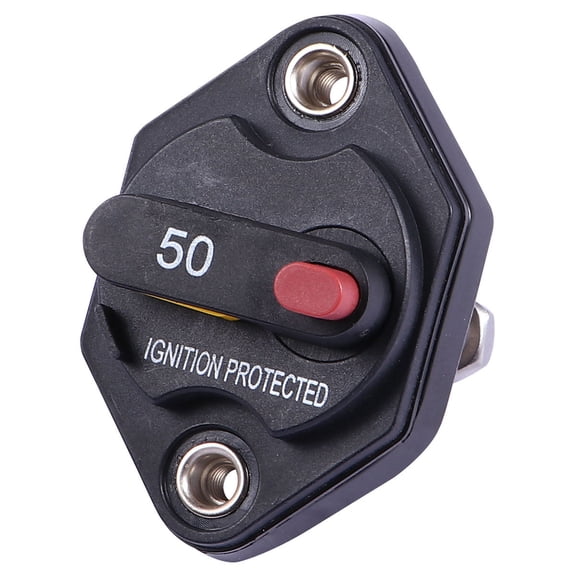 CRILSTYLEO Overcurrent Protector Circuit Breaker Black Alloy Automatic Switch for Safe Electrical Protection