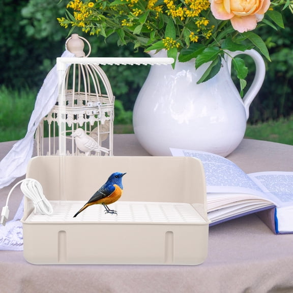 CRILSTYLEO Parakeet Bathtub With Circulating Water System For Pet Owners 1 Set