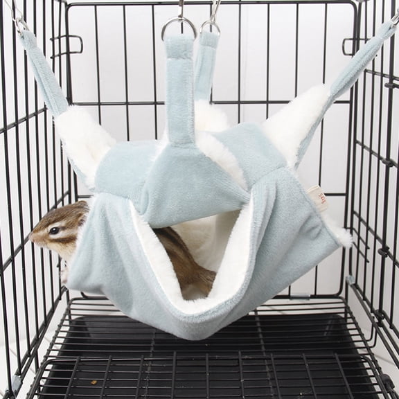 CRILSTYLEO Pet Mouse Hammock Sleeping Flannel Bed for Winter Use 1Pcs