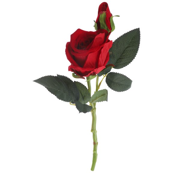 CRILSTYLEO Realistic Red Roses, Velvet and Plastic Artificial Flowers for Wedding Table Centerpieces, Home Party Decor