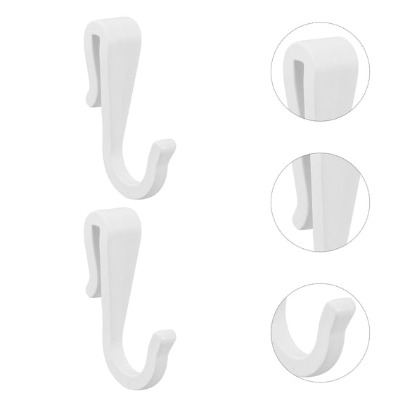 CRILSTYLEO Plastic S Hooks for Kitchen Wire Shelves Easy Clip on Utility Hangers