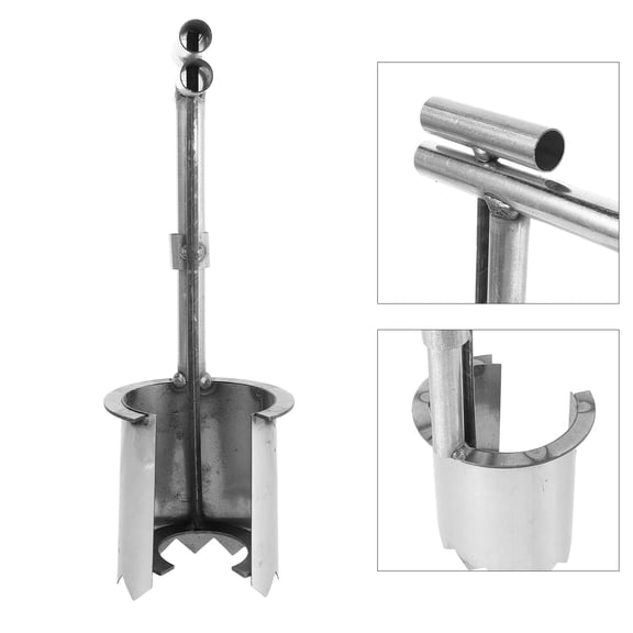 CRILSTYLEO Ergonomic Serrated Bulb Planter Tool for Garden Tree Transplanting