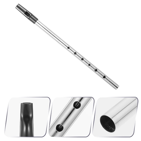 CRILSTYLEO Plated Soprano Recorder Metal Flute Instrument with Build for Quality Playing