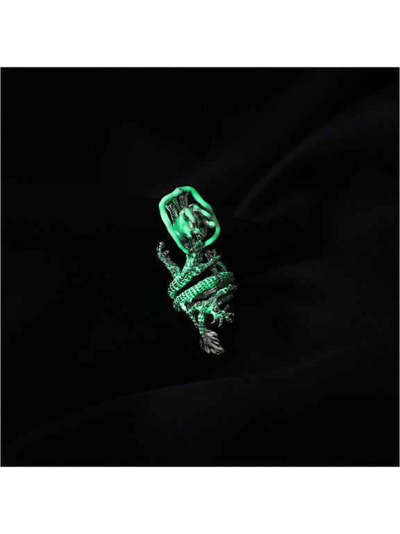 Plated for Men Luminous Punk with Elegant Wrapping Design for Decoration