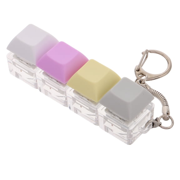 CRILSTYLEO Transparent Candy -Hole Mechanical Keyboard Keychain 1 Piece